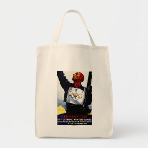 1936 Olympic Winter Games Advertisement Poster Tote Bag