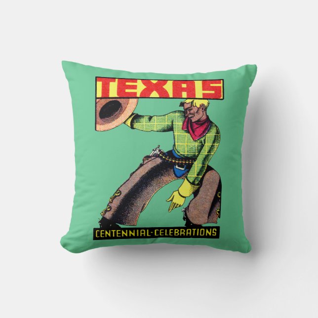 1936 Texas Centennial Cushion (Front)