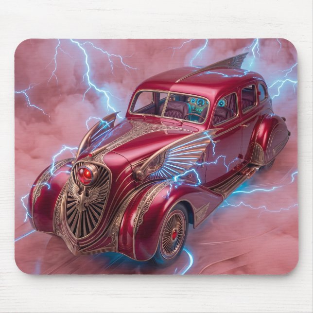 1936 Wingmobile Sedan with Special Effects Mouse Pad (Front)