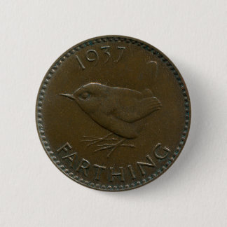 1937 British farthing button