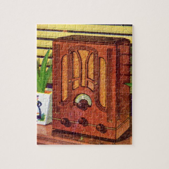 1937 cathedral radio jigsaw puzzle (Vertical)