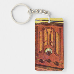 1937 cathedral radio key ring