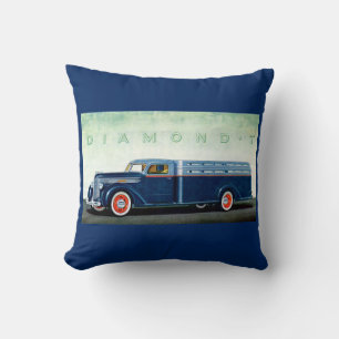1937 Diamond T blue truck Cushion