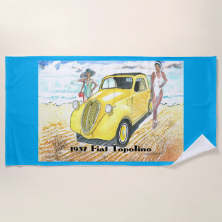 1937 Fiat Topolino Beach Towel