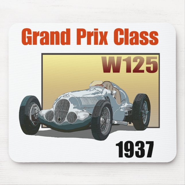 1937 Grand Prix Class W125 Mouse Pad (Front)