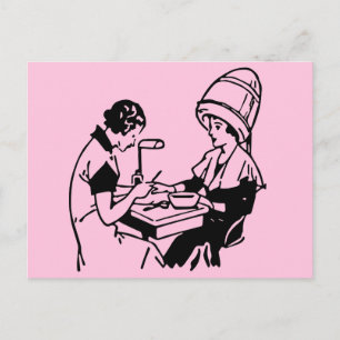 1937 Vintage Beauty Parlour Postcard