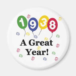 1938 A Great Year Birthday Magnet