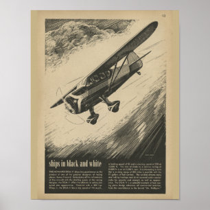 1938 Aviation Aeroplane Howard DGA-11 Art Print