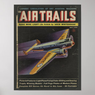 1938 Aviation Magazine Cover Aeroplane Art Print