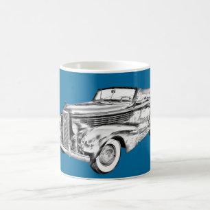 1938 Cadillac Lasalle Illustration Coffee Mug