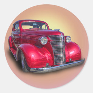 1938 CHEVROLET CLASSIC ROUND STICKER