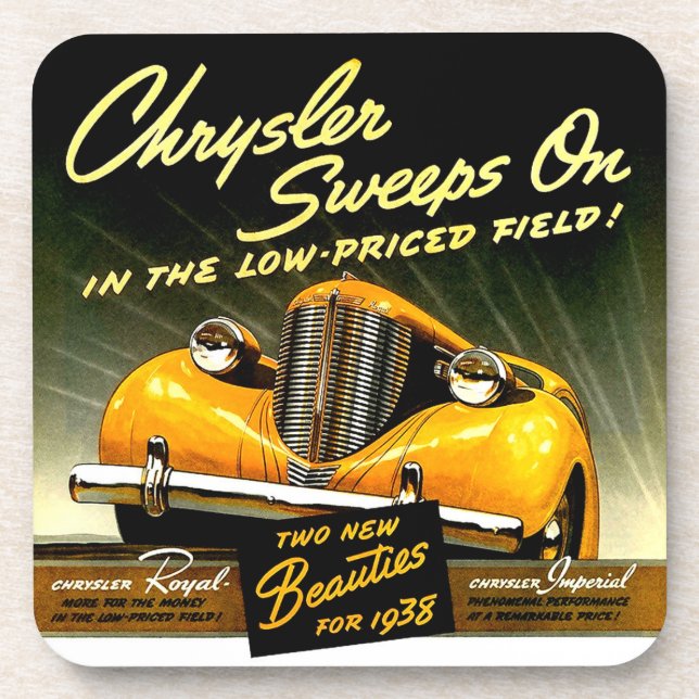 1938 Chrysler Sweeps On Coaster (Front)
