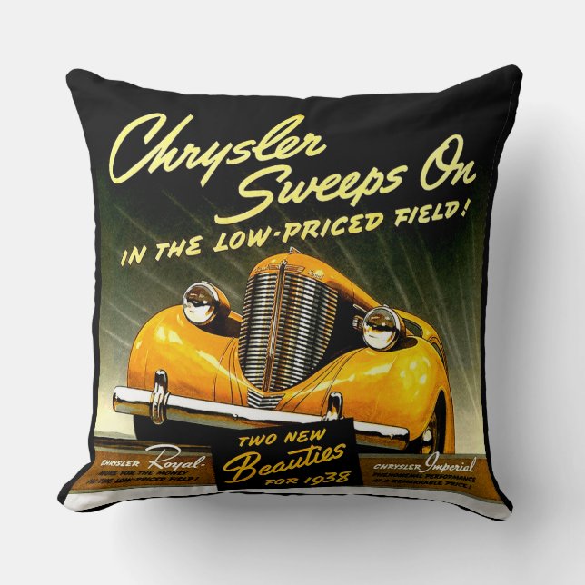 1938 Chrysler Sweeps On Cushion (Front)