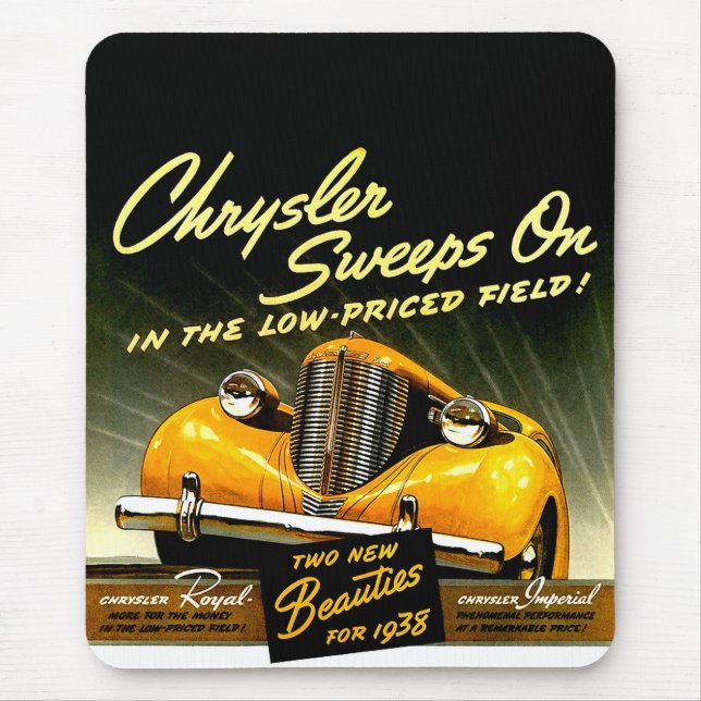 1938 Chrysler Sweeps On Mouse Pad (Front)
