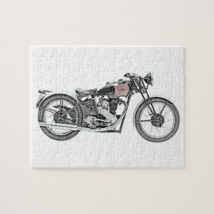 1938 Excelsior Warrior Motorcycle Jigsaw Puzzle