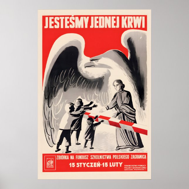 1938 Poster Poland Unite all Poles in one country (Front)