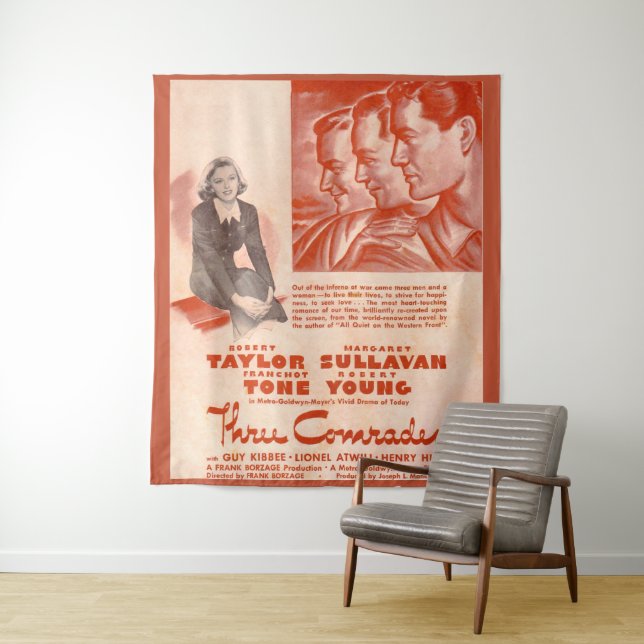 1938 Three Comrades poster Tapestry (In Situ)