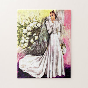 1938 wedding gown jigsaw puzzle