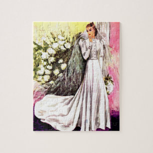 1938 wedding gown jigsaw puzzle