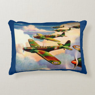 1939 British Fairey Junior Medium Bomber Decorative Cushion