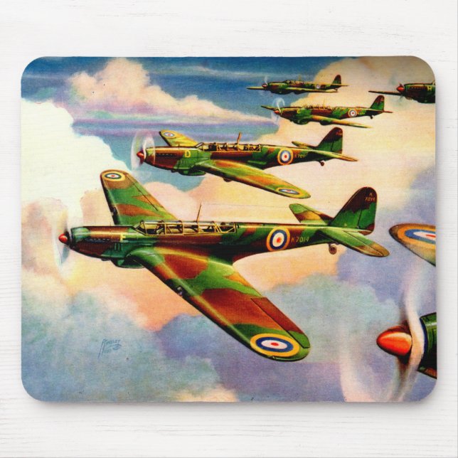 1939 British Fairey Junior Medium Bomber Mouse Pad (Front)