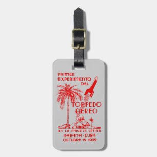 1939 Cuban Rocket Mail Luggage Tag