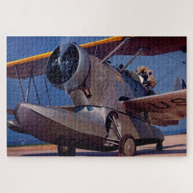 1939 Grumman F-2 aircraft Jigsaw Puzzle (Horizontal)