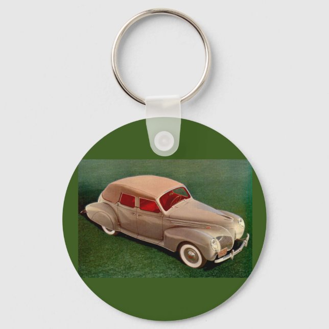 1939 Lincoln Zephyr Key Ring (Front)