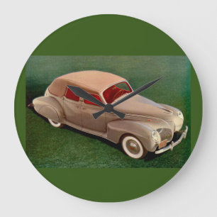 1939 Lincoln Zephyr Large Clock