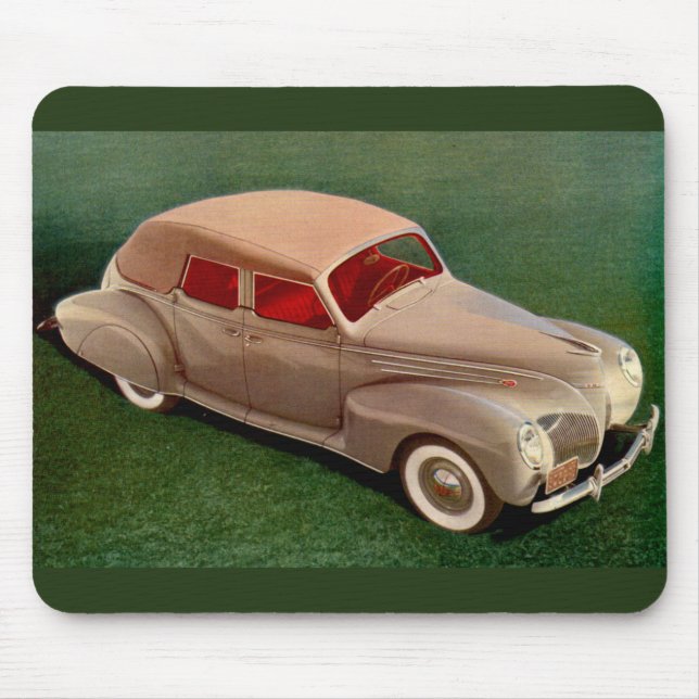 1939 Lincoln Zephyr Mouse Pad (Front)