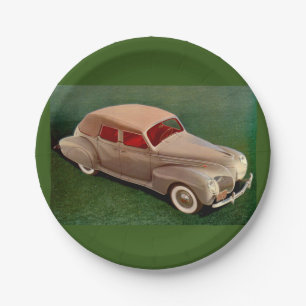 1939 Lincoln Zephyr Paper Plate