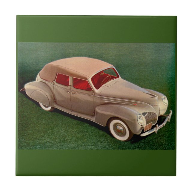 1939 Lincoln Zephyr Tile (Front)