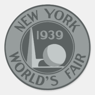 1939 New York World's Fair Classic Round Sticker