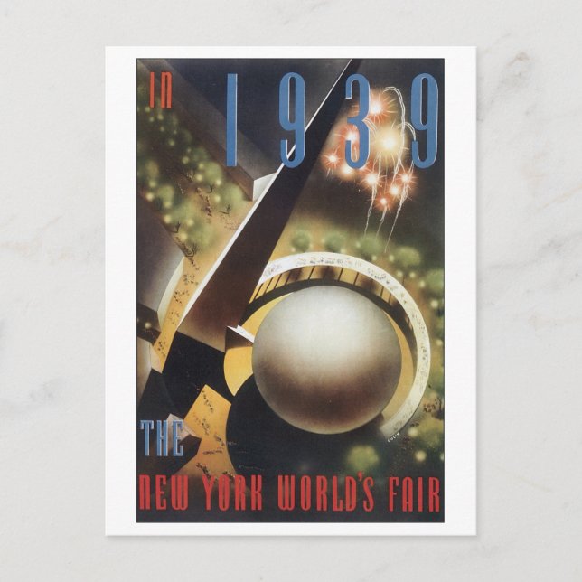 1939 New York World's Fair Postcard (Front)