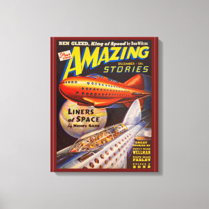 1939 PULP MAGAZINE CANVAS PRINT
