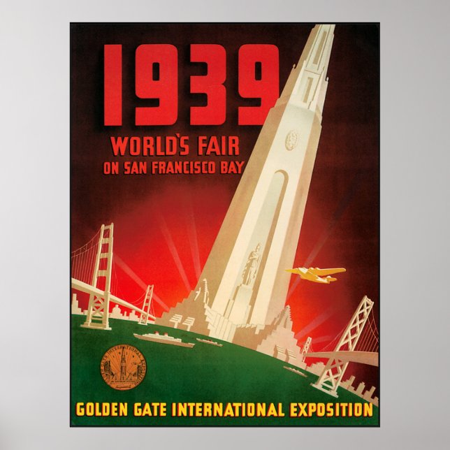 1939 San Fransisco Worlds Fair Poster (Front)