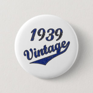 1939 Vintage 6 Cm Round Badge