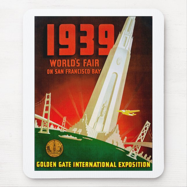 1939 World Fair San Francisco Mouse Pad (Front)