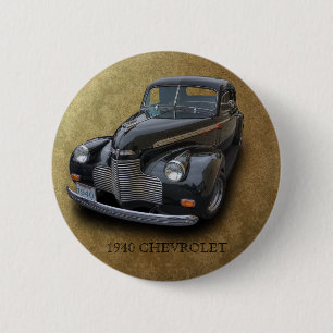 1940 CHEVROLET 2 6 CM ROUND BADGE
