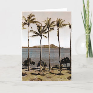 1940 Diamond Head Hawaii Card