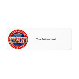 1940 International Settlement San Francisco Return Address Label