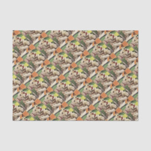 1940s adorable terrier dog tissue paper