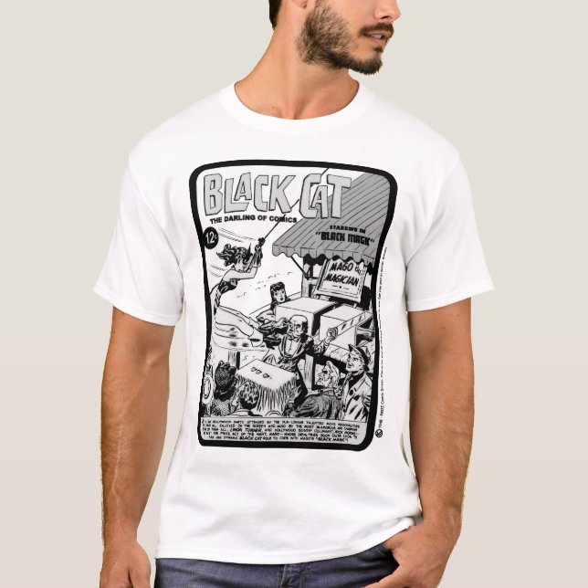 1940's Black Cat Comic T-Shirt (Front)