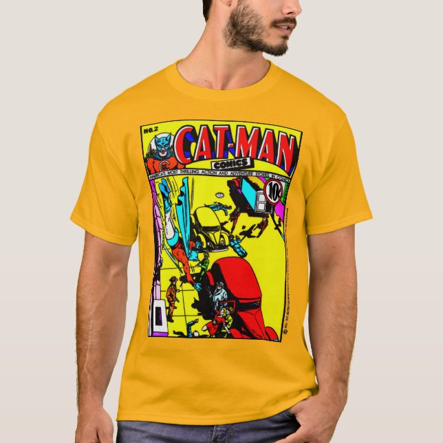 1940's CAT-MAN Comics T-Shirt (Front)