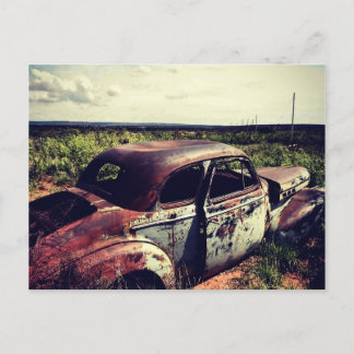 1940's Chevrolet coupe weathering in the NM sun. Postcard