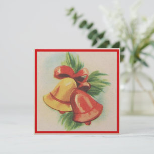 1940s Christmas Bells Holiday Card