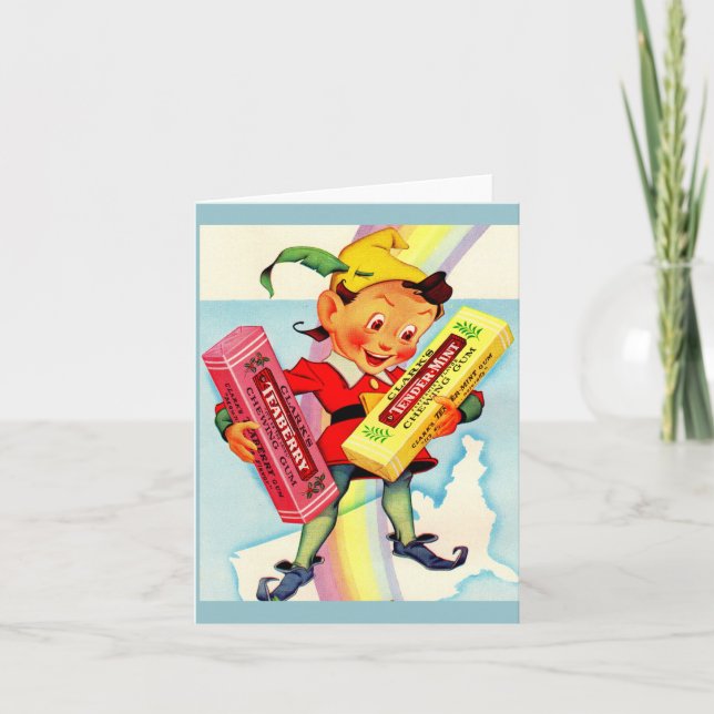 1940s Clark’s chewing gum elf Card (Front)