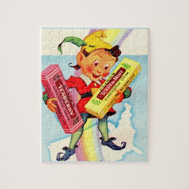 1940s Clark’s chewing gum elf Jigsaw Puzzle (Vertical)