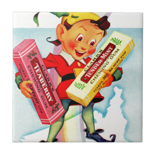 1940s Clark’s chewing gum elf Tile