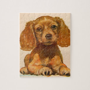 1940s cocker spaniel puppy - The Cutest in History Jigsaw Puzzle